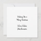 ヴィンテージピンクサンタレトロパーソナライズされたクリスマス ノートカード (裏面)