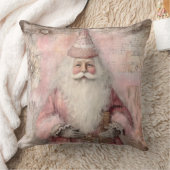 ヴィンテージピンクサンタ クッション (ブランケット)