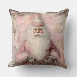 ヴィンテージピンクサンタ クッション