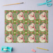 ヴィンテージピンクサンタ 薄葉紙 (クラフト)