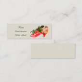 ヴィンテージピンクシューズ スキニー名刺 (正面/裏面)