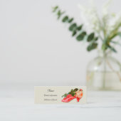 ヴィンテージピンクシューズ スキニー名刺 (スタンド正面)