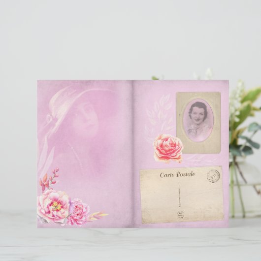 ヴィンテージピンクジャンクジャーナルページ (スタンド正面)