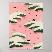 ヴィンテージピンクスカイ – 日本のレトロセレニティ ポスター (正面)