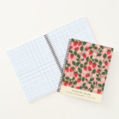 ヴィンテージピンクストロベパーソナライズされたリー結婚ズの計画 ノートブック (内部)