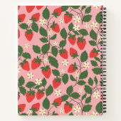 ヴィンテージピンクストロベパーソナライズされたリー結婚ズの計画 ノートブック (裏面)