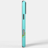 ヴィンテージピンクスワローバードバタフライグラデーションブルー Case-Mate iPhoneケース (裏面 / 右)