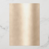 ヴィンテージピンクターコイズステンドグラスアールヌーボー 箔招待状 (裏面)