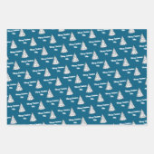 ヴィンテージピンクツリーギフトラップ | メリークリスマスピンク ラッピングペーパーシート (正面3)