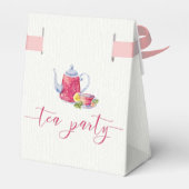 ヴィンテージピンクティーパーティー フェイバーボックス (裏面サイド)