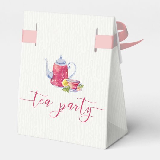 ヴィンテージピンクティーパーティー フェイバーボックス (裏面サイド)