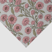 ヴィンテージピンクデイジー花植物園 薄葉紙 (詳細)