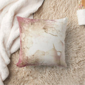 ヴィンテージピンクデコールピロー クッション (ブランケット)