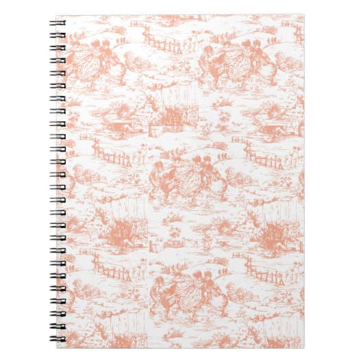 ヴィンテージピンクトフランスのワール ノートブック (正面)