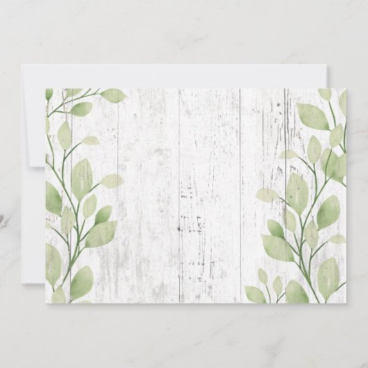 ヴィンテージピンクトラック素朴グリーン2025年卒業 案内状 (裏面)