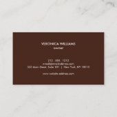 ヴィンテージピンクドレス型枠IIIブティックビジネスカード 名刺 (裏面)