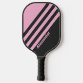 ヴィンテージピンクナイトストライプの名前 ピックルボールラケット (裏面)