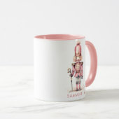 ヴィンテージピンクナツクラッカーミニマルお洒落リスト マグカップ (正面右)