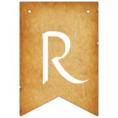 ヴィンテージピンクハートブラウンブライダルシャワーデコール バンティングフラッグ (第3の旗)