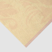 ヴィンテージピンクバター白アンティークダマスク 薄葉紙 (詳細)