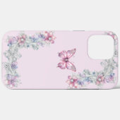 ヴィンテージピンクバットラーフライiPhone 12 Pro最大ケース Case-Mate iPhoneケース (裏面 (横))