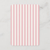 ヴィンテージピンクバレリーナシューズガールブックリクエスト エンクロージャーカード (裏面)