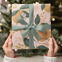 "ヴィンテージピンクパターン | レトロギフトラップ