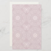 ヴィンテージピンクパターン 便箋 (正面/裏面)