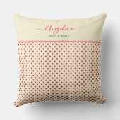 ヴィンテージピンクビクトリアンクケルブバラシャビーシック クッション (裏面)