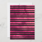 ヴィンテージピンクビートル気球が卒業して運転 招待状 (裏面)