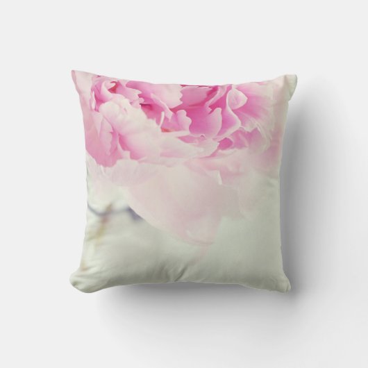 ヴィンテージピンクピーニーメイソンジャー クッション (正面)