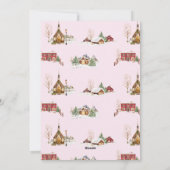 ヴィンテージピンクファームトラッククリスマスツリー写真 シーズンカード (裏面)