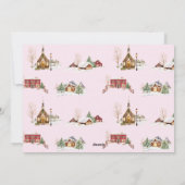 ヴィンテージピンクファームトラッククリスマスツリー シーズンカード (裏面)