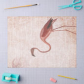 ヴィンテージピンクフラミンゴの切り離 薄葉紙 (クラフト)