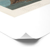 ヴィンテージピンクフラミンゴオードボン ポスター (コーナー)