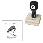 ヴィンテージピンクフラミンゴ#1名 ラバースタンプ (押印)