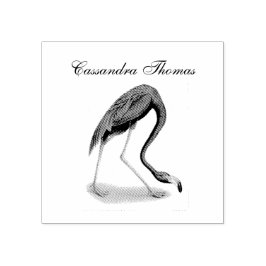 ヴィンテージピンクフラミンゴ#1名 ラバースタンプ