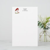 ヴィンテージピンクフラミンゴ#1 便箋 (スタンド正面)