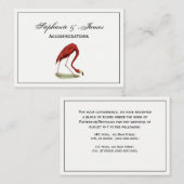 ヴィンテージピンクフラミンゴ#1 名刺 (正面/裏面)