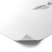 ヴィンテージピンクフラミ絵画ンゴ ポスター (角)