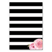 ヴィンテージピンクフラワーサンキューカードフラット テーブルナンバー (裏面)