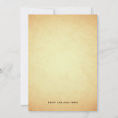 ヴィンテージピンクフラワーバイクバースデーパーティ 招待状 (裏面)