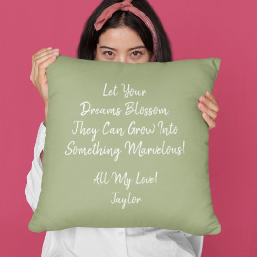 ヴィンテージピンクフラワー勇気付けられる/ドリームピロー クッション