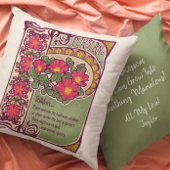 ヴィンテージピンクフラワー勇気付けられる/ドリームピロー クッション