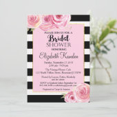 ヴィンテージピンクフラワー ブライダルシャワー 招待状 (スタンド正面)
