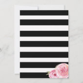 ヴィンテージピンクフラワー ブライダルシャワー 招待状 (裏面)