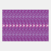 ヴィンテージピンクフローラの壁紙パターン ラッピングペーパーシート (正面2)