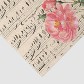 ヴィンテージピンクフローラエフェメラ 薄葉紙 (詳細)