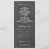 ヴィンテージピンクフローラシャルボード結婚式 プログラム (裏面)