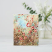 ヴィンテージピンクフローラスクラップブック背景紙 (スタンド正面)